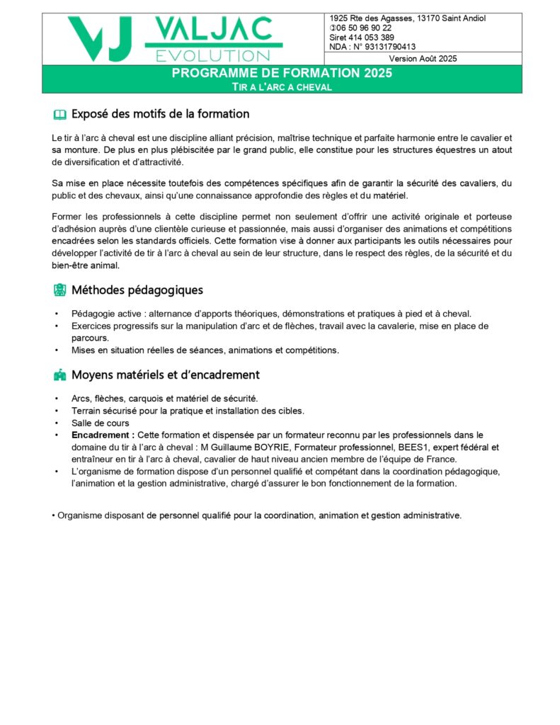 Valjac Formation Equestre Avignon BOYRIE AUTOMNE 2025 Page 0003