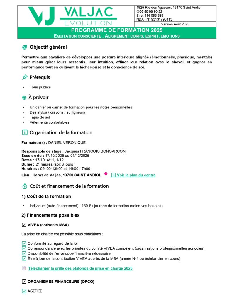 Valjac Formation Equestre Avignon DANIEL AUTOMNE 2025 Page 0001
