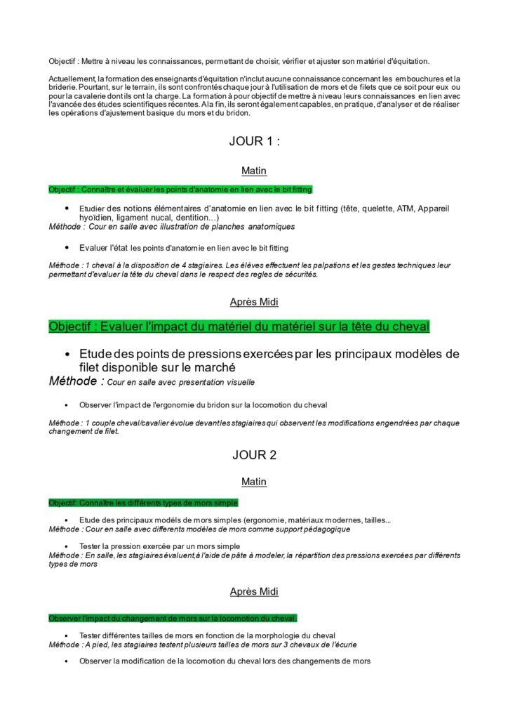 Valjac Formation Equestre Avignon IOCHUM Programme 2025 Page 0001