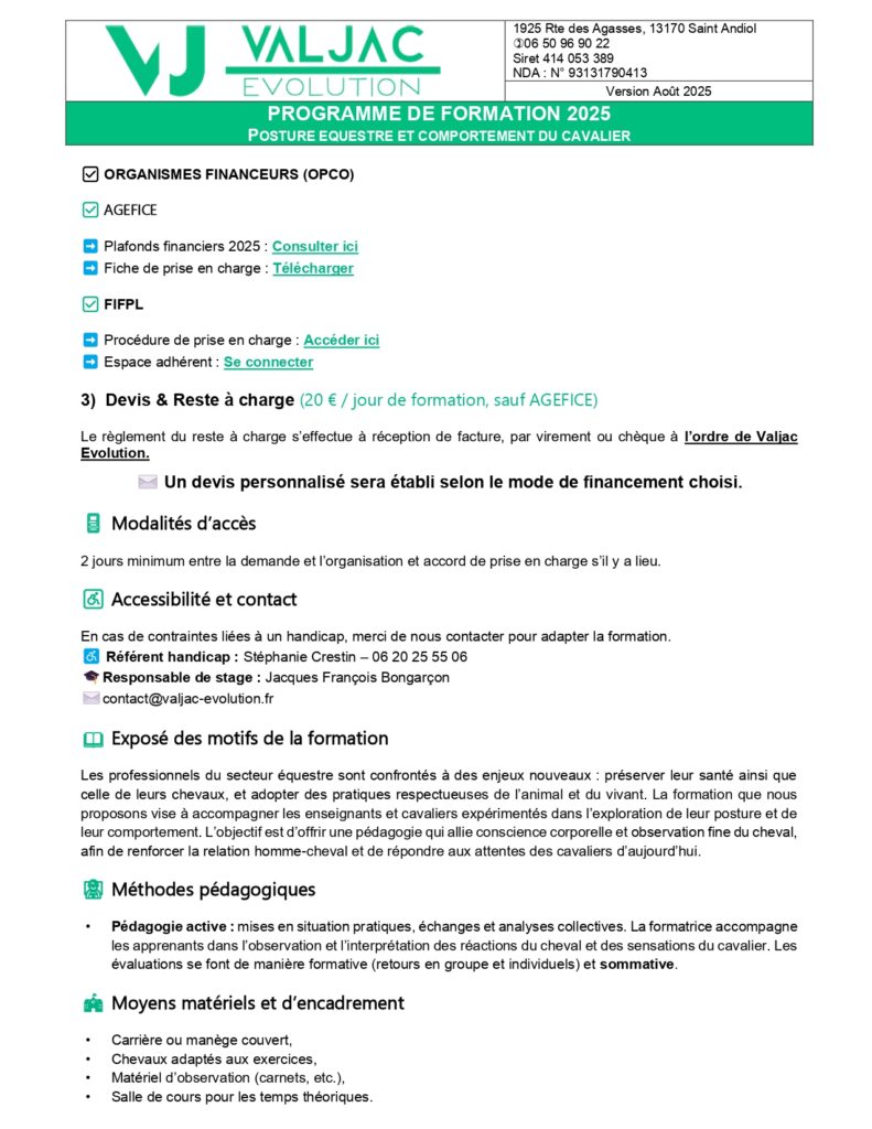Valjac Formation Equestre Avignon PARRAUD AUTOMNE 2025 Page 0002