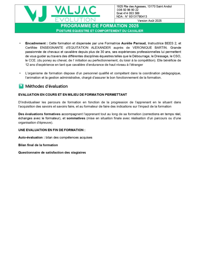 Valjac Formation Equestre Avignon PARRAUD AUTOMNE 2025 Page 0003