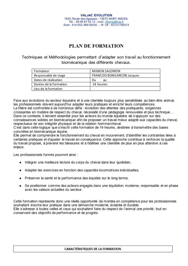 Valjac Formation Equestre Avignon SALOMON AUTOMNE 2025 Page 0001